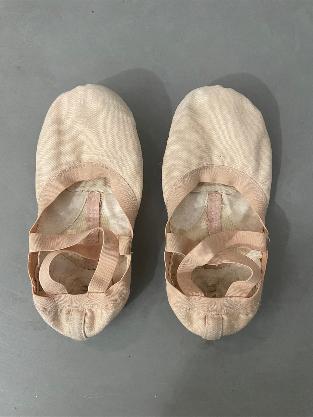 Bloch Ladies Pro Elastic Canvas Ballet Shoes size 3.5C pink
